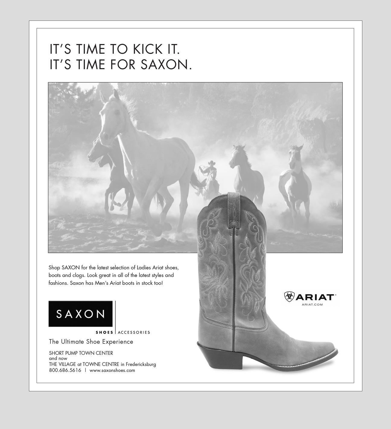 Saxon Shoes Ads